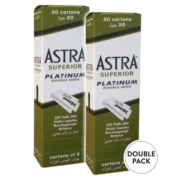 Astra Superior Platinum Rasierklingen Doppelpack - No More Beard