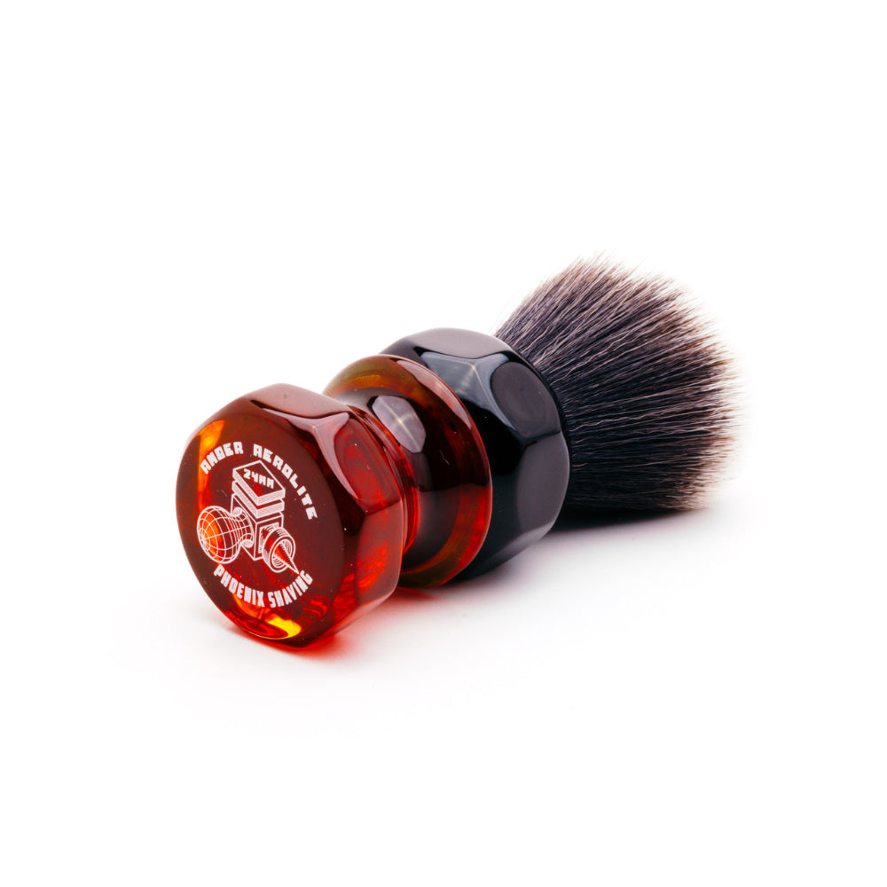 Phoenix Artisan Amber Aerolite - Rasierpinsel aus synthetischen Fasern - No More Beard