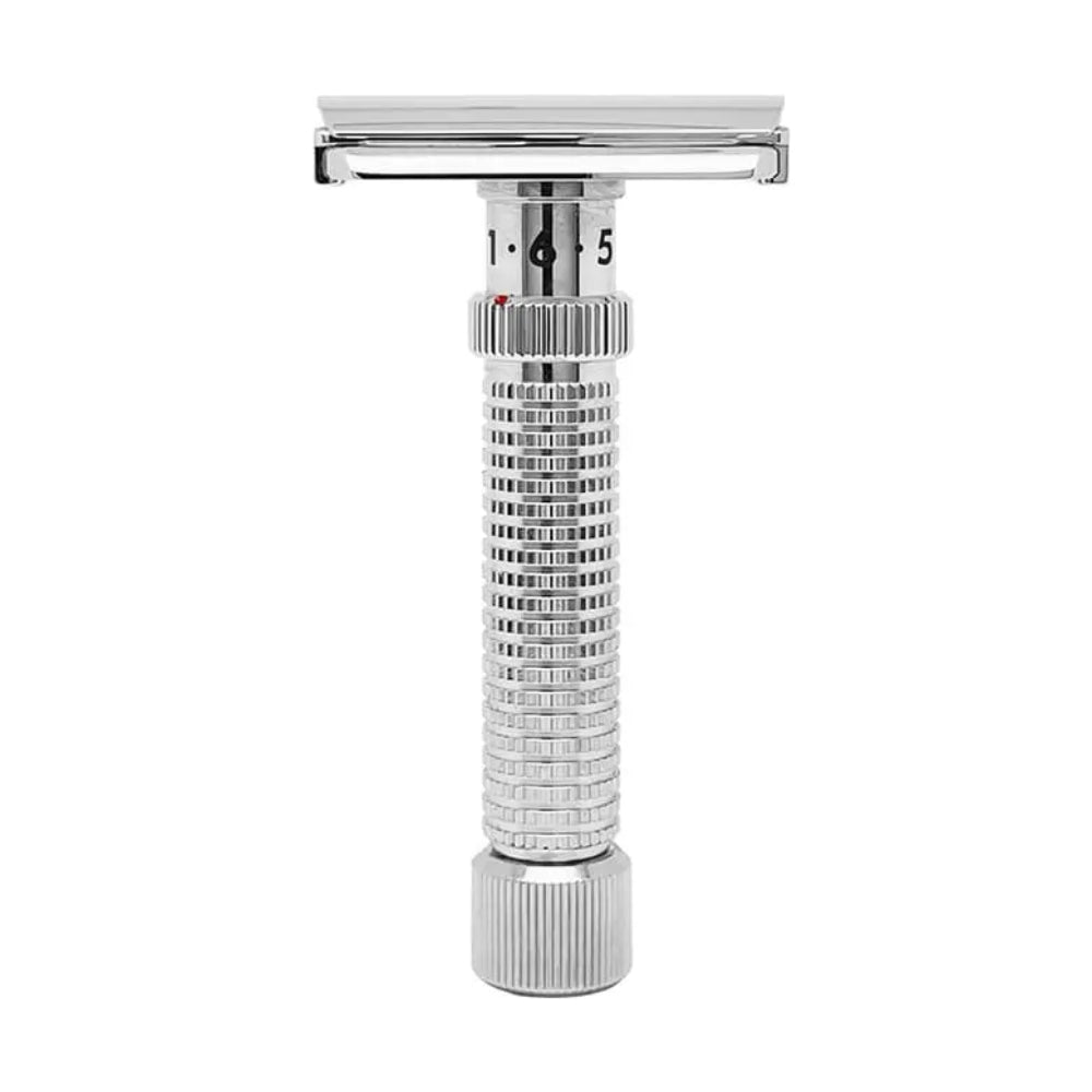 Rex Ambassador Adjustable Stainless Steel Rasierhobel - Polished - No More Beard