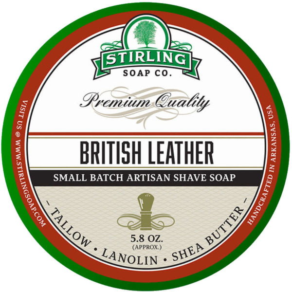 Stirling British Leather Rasierseife - No More Beard