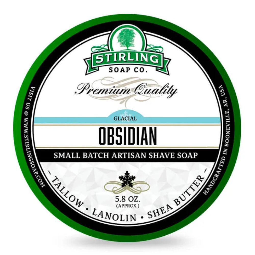 Stirling Glacial Obsidian Rasierseife - No More Beard