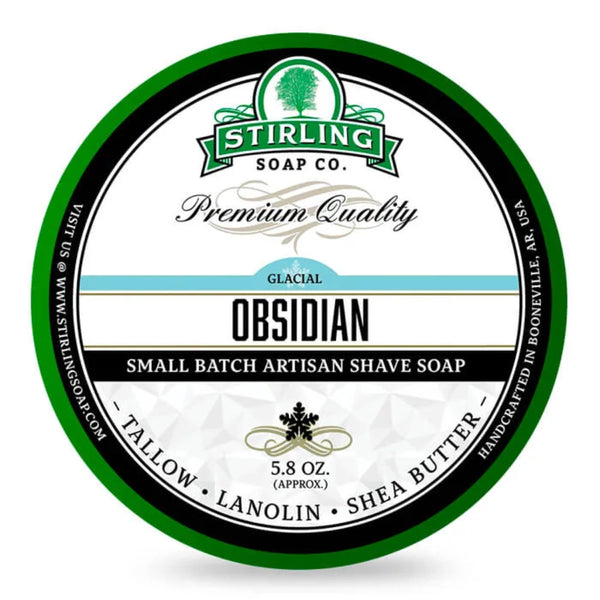 Stirling Glacial Obsidian Rasierseife - No More Beard