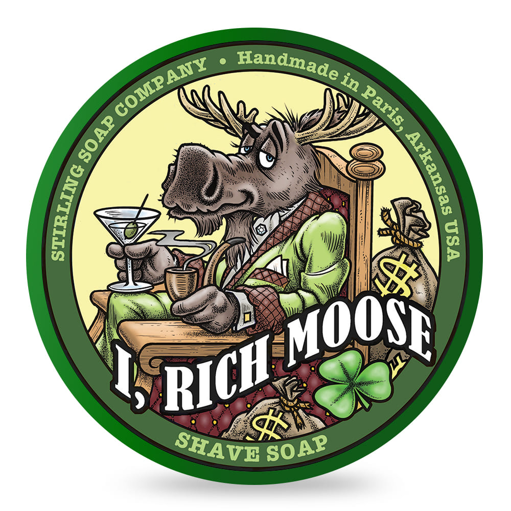 Stirling I, Rich Moose Rasierseife - No More Beard