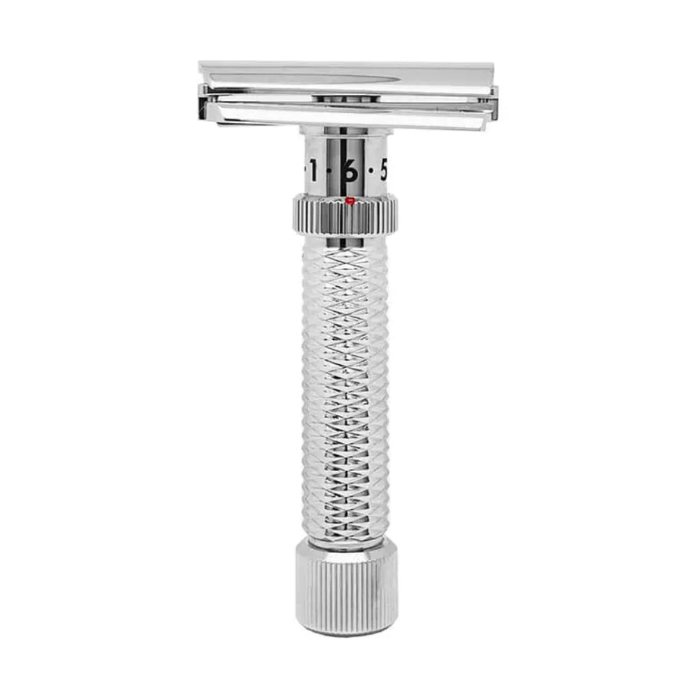 Rex Konsul Slant Adjustable Stainless Steel Rasierhobel - Polished - No More Beard