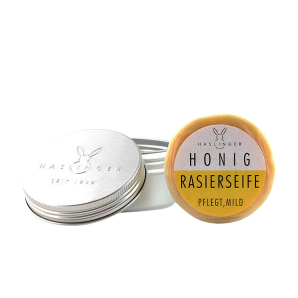 Haslinger Honig Rasierseife in Aluminiumdose - No More Beard