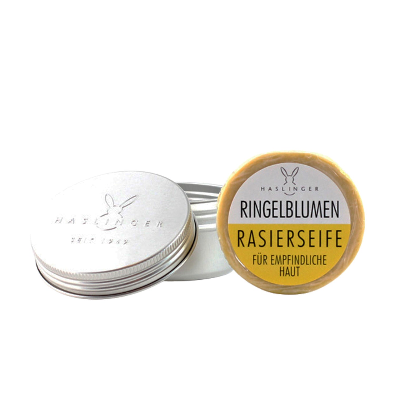 Haslinger Ringelblumen Rasierseife in Aluminiumdose - No More Beard