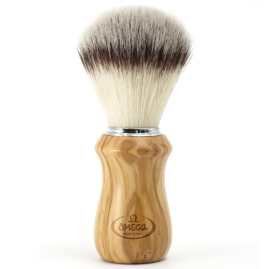 Omega Hi-Brush Olivenholz Synthetik-Pinsel - No More Beard