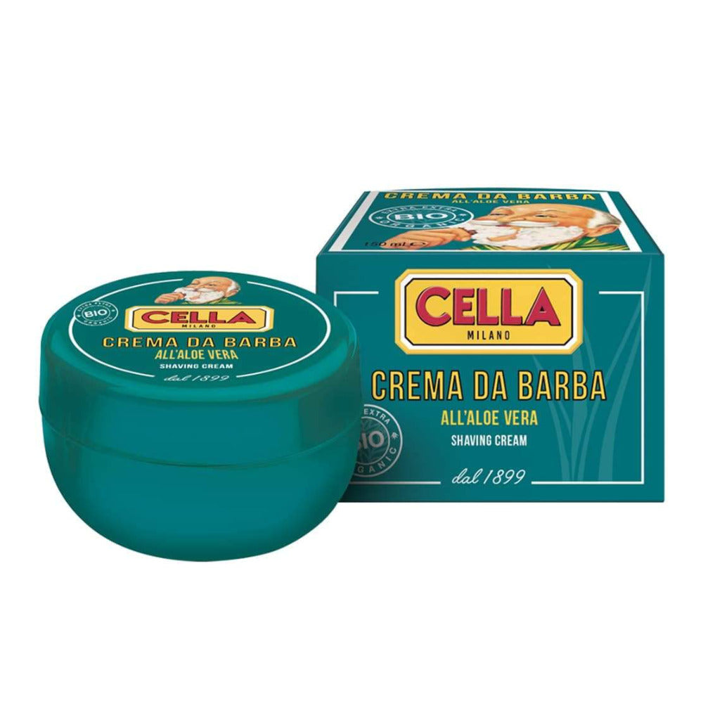 Cella Bio Rasiercreme mit Aloe Vera im Tiegel - No More Beard