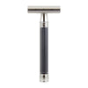 Edwin Jagger 3ONE6 Edelstahl-Rasierhobel mit doppelter Schneide - Gun Metal - No More Beard