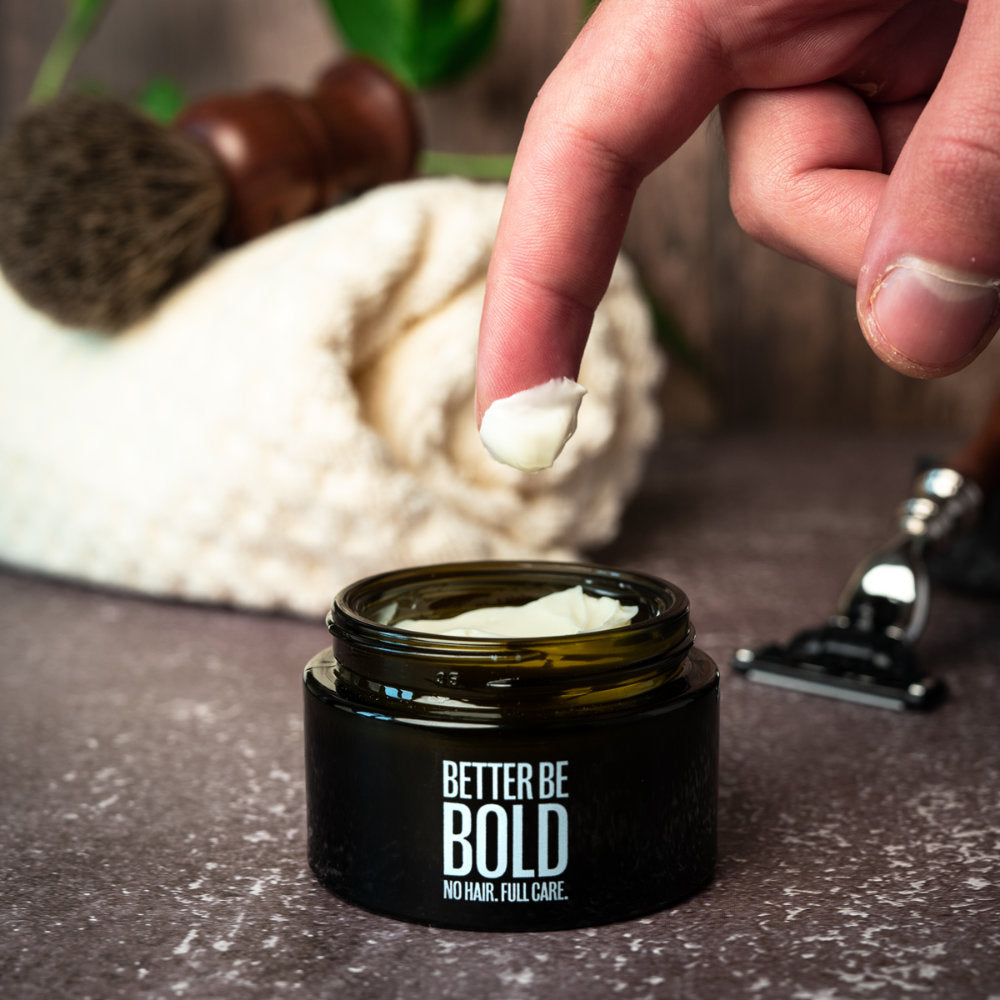 Better Be Bold Glatzencreme - Creme für den kahlen Kopf - No More Beard