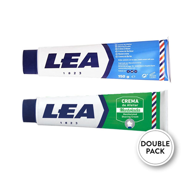 LEA Menthol & Sensitive Rasiercreme Doppelpack - No More Beard