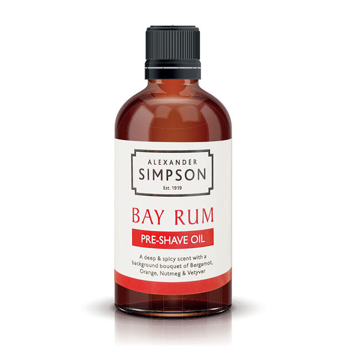 Simpsons Pre-Shave Oil - Bay Rum - No More Beard