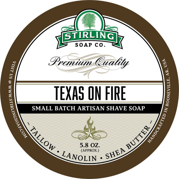 Stirling Texas On Fire Rasierseife - No More Beard