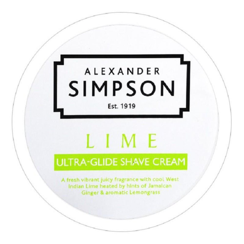 Simpsons Ultra Glide Shave Cream Lime - Rasiercreme - No More Beard